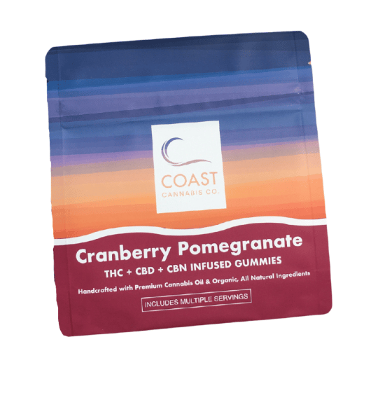 Cranberry Pomegranate 1-1-1 CBN Gummies - 100 mg
