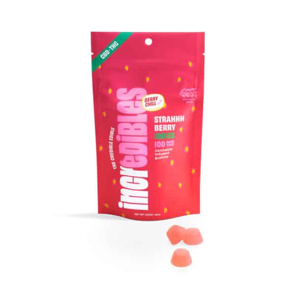Incredibles Strahhhberry CBD 1-1 Gummies