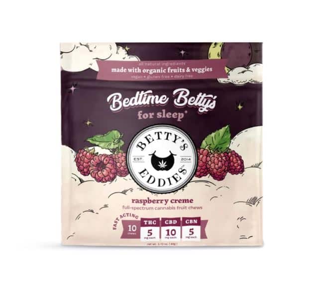 Bedtime Betty's Raspberry Cream Chews - 50mg